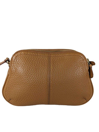 R Pebbled Leather Crossbody
