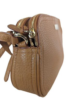 R Pebbled Leather Crossbody