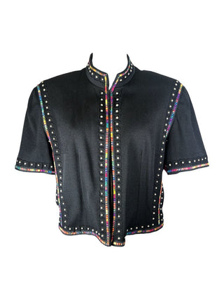 R Rainbow Trim Studded
