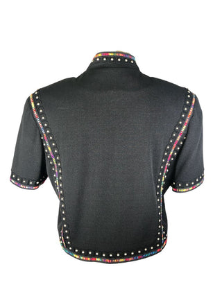 R Rainbow Trim Studded