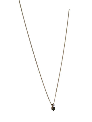 R 10k Gold Necklace Aquamarine Earring Set