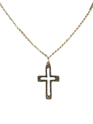 R SS Cross Necklace