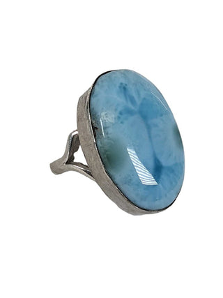 R SS Larimar Oval Ring