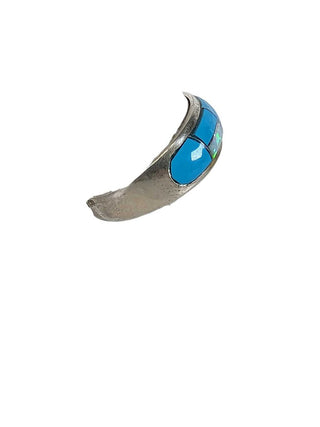 R SS Turq/ Opal Inlay Ring