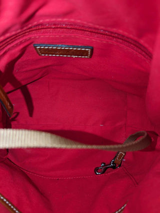 R Pebbled Leather Bucket Drawstring