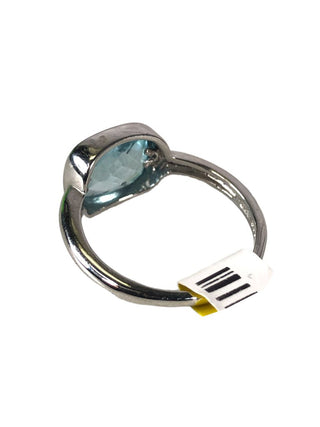 R SS Faceted Rectangular Stone Ring