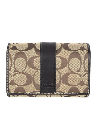Signature flap wallet