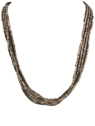 R SS 4 Strand Heishi Necklace